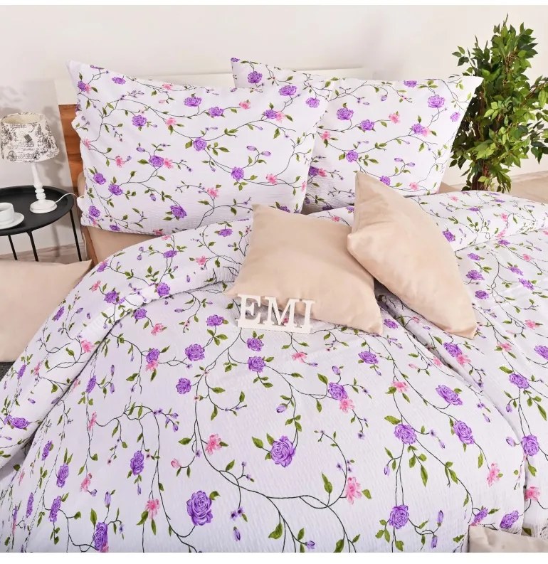 EMI Danna krepp ágyneműhuzat, A standard egyszemélyes ágy szett tartalma: 1x 140x200 + 1x 70x90