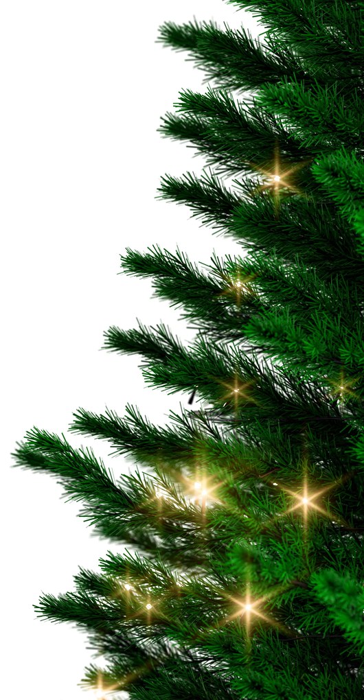 Casaria RUDOLPH műkarácsonyfa, 150cm, zöld, fényfüzérrel