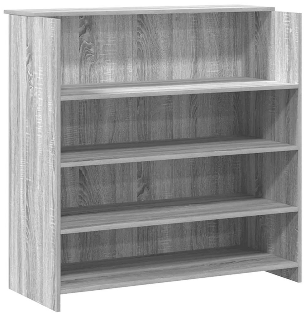 recepciós pult szürke sonoma 180x50x103,5 cm szerelt fa