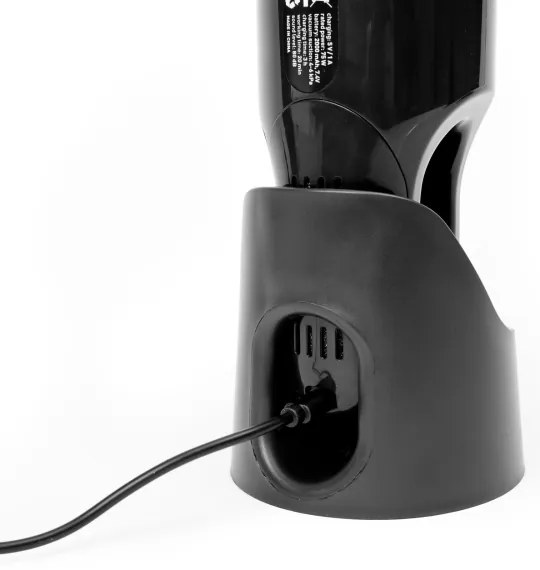 Hordozható újratölthető autós porszívó 75W/2000 mAh fekete