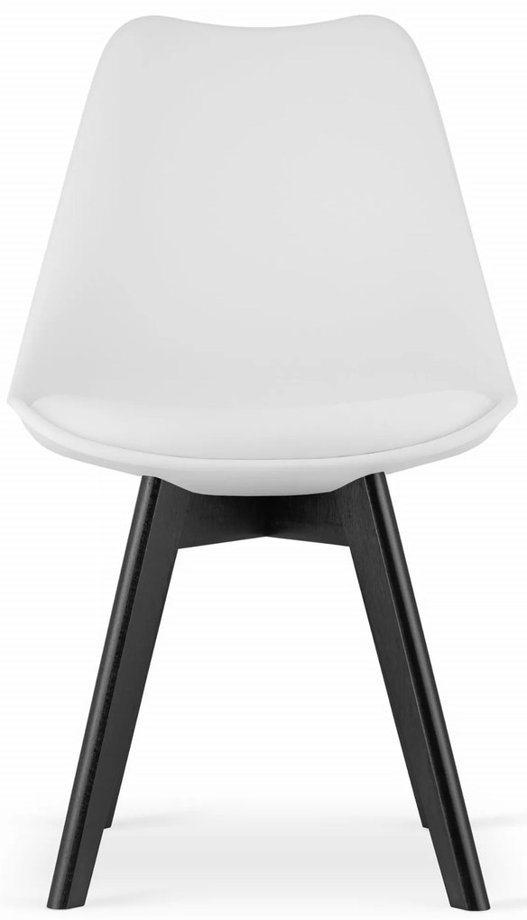 Fehér BALI MARK szék fekete lábakkal