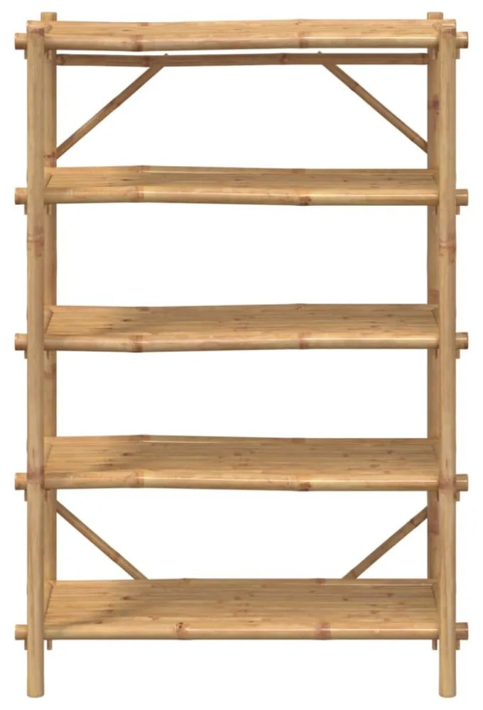vidaXL 5 szintes bambusz polc 100 x 40 x 150 cm