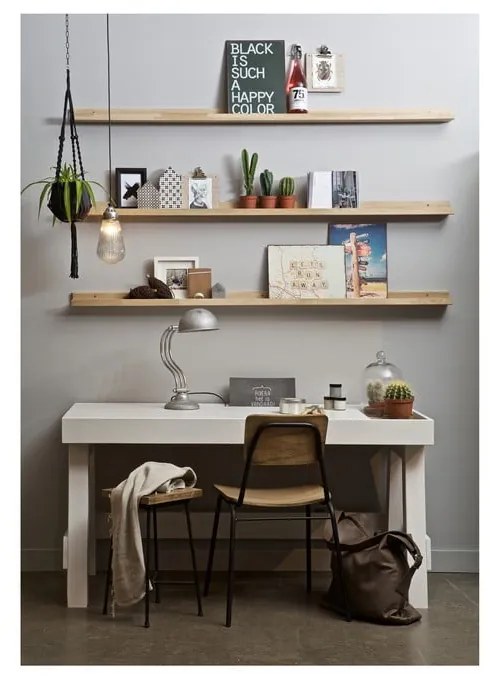 Natúr színű tölgyfa fali polc képekhez 170 cm Photoframe – vtwonen