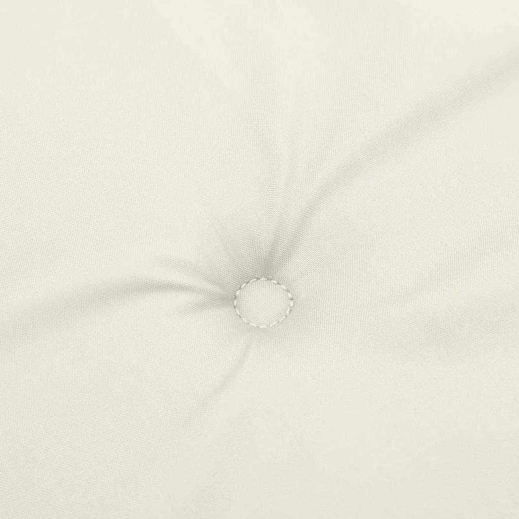 6 db krémszínű szövet magas háttámlájú székpárna 120x50x4 cm