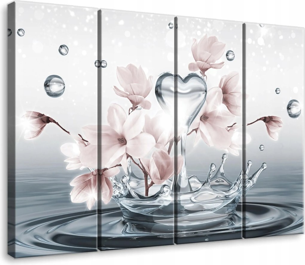 Vászonkép Absztrakt Fal 4 Részes Hálószoba Nappali Nagy 120x100