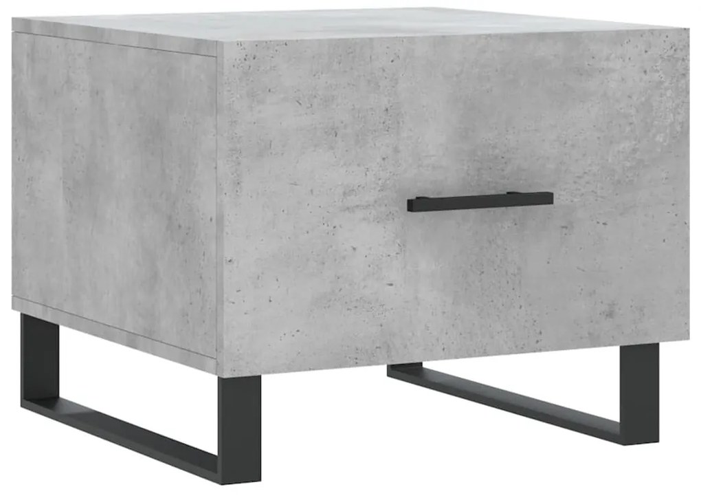 2 db betonszürke szerelt fa dohányzóasztal 50 x 50 x 40 cm