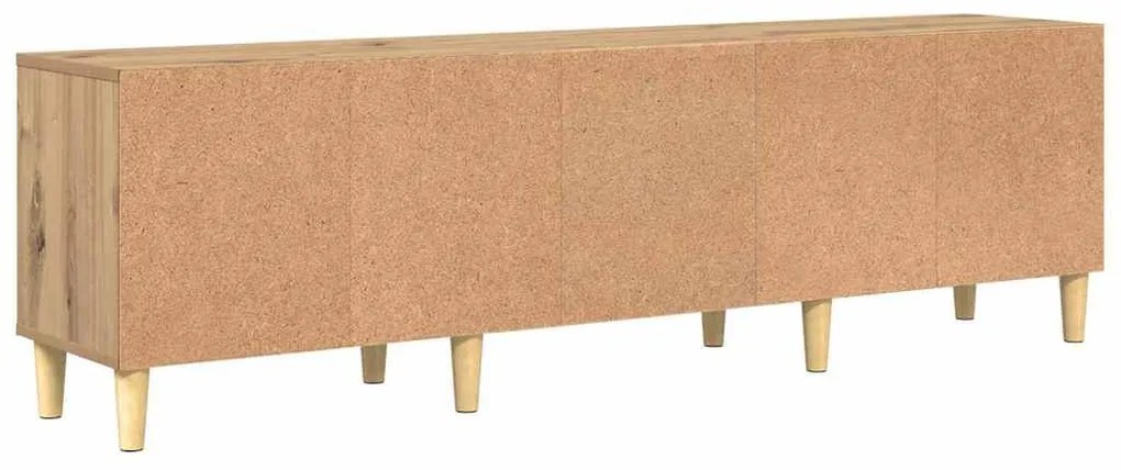 TV szekrény fiókkal kézműves tölgy 150 x 30 x 45 cm Faanyag