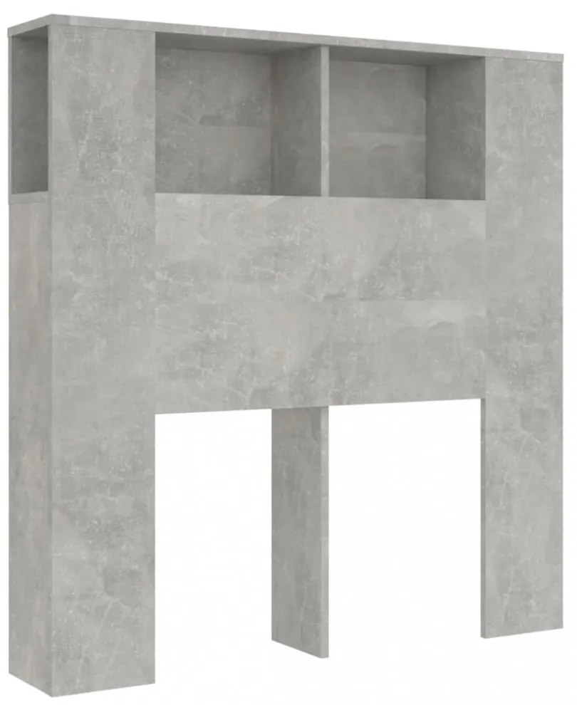 betonszürke áthidaló szekrény 100 x 18,5 x 104,5 cm