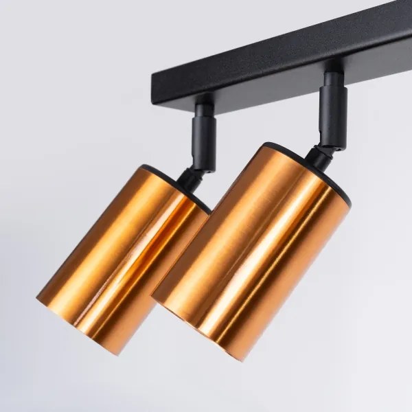 Sollux SL.1380 - Spotlámpa WINX 6xGU10/10W/230V fekete/réz