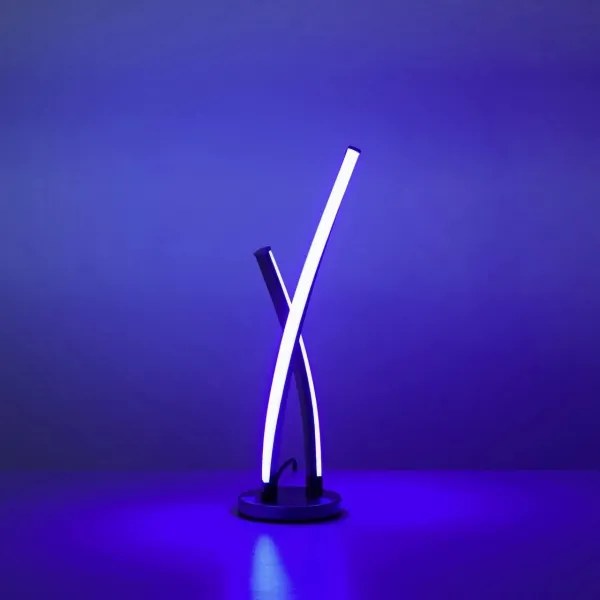 Leuchten Direkt 11991-55-LED RGB Dimmelhető asztali lámpa SWING LED/9,5W/230V + távirányító