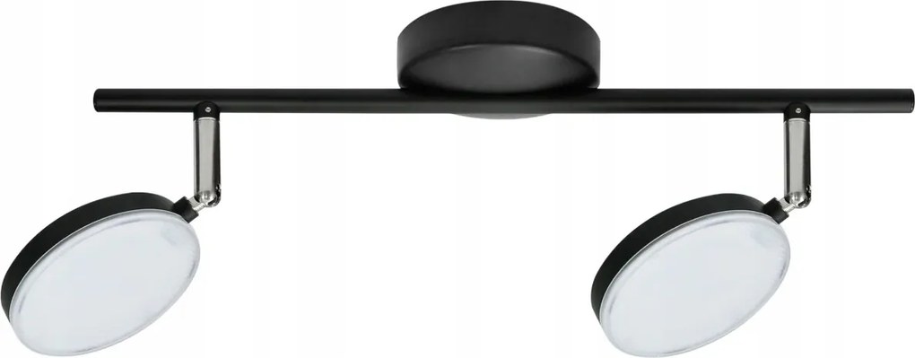 Led mennyezeti fali lámpa fekete 2 pont modern nappaliba 40 cm Polux