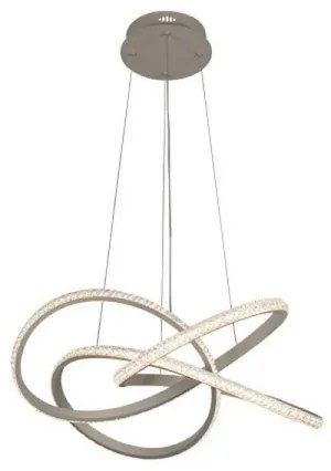 LED fényerőszabályozható, kábelen függesztett csillár LED/95W/230V 3000-6500K átm. 57 cm + távirányító