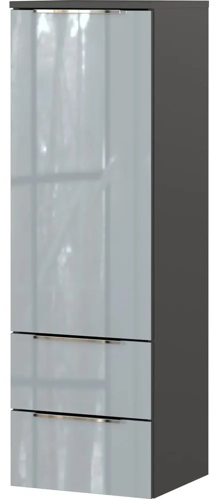 Szürke magas-fali fürdőszoba szekrény 36x111 cm Vasio – Germania