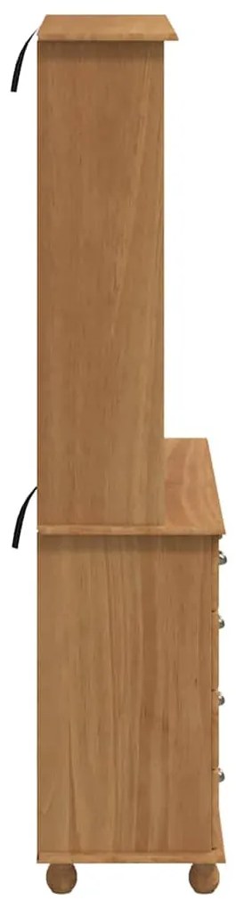 Kagy fiókkal ASKIM mézbarna 91 x 40 x 184 cm Tömör fenyőfa