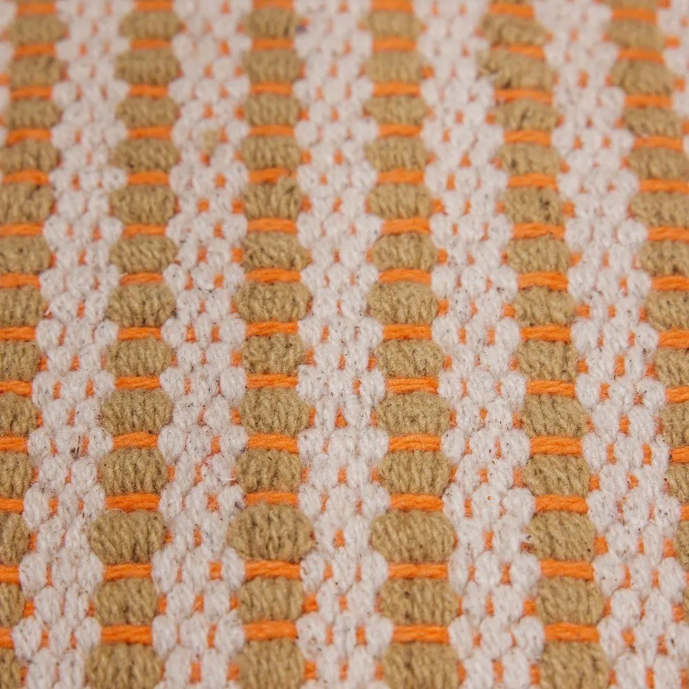 Narancssárga puff Mochi – Hübsch