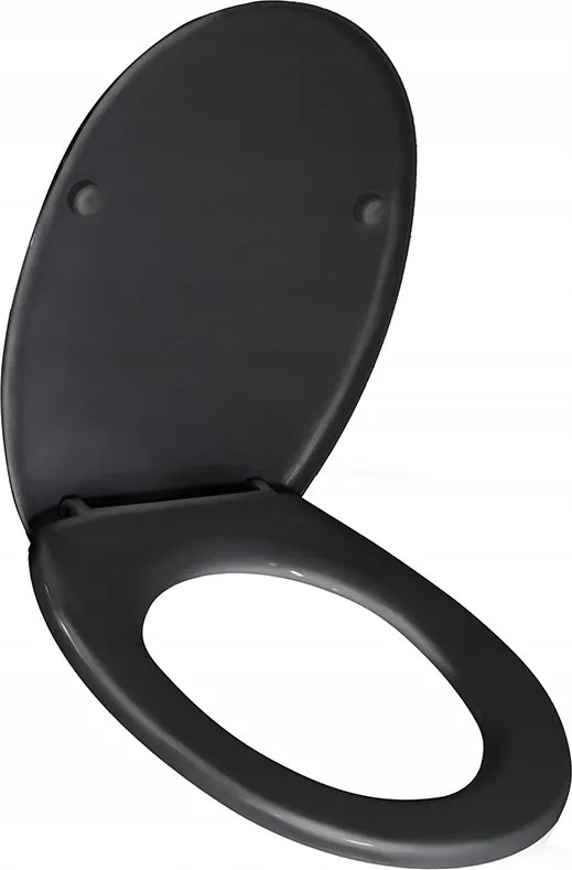 Wc Ülőke Fekete Lassan Záródó Duroplaszt Univerzális Erős Kemény