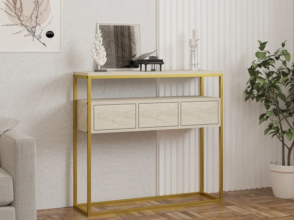 Guarda komód, travertin, 100 cm