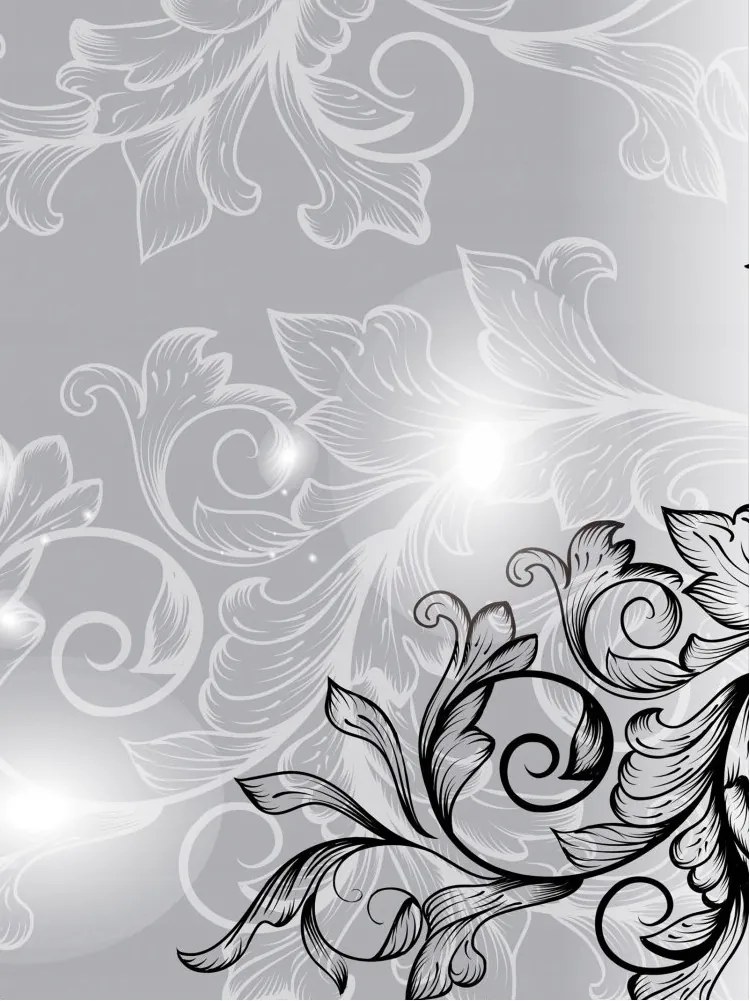 Flizelin fotótapéta Monokróm elegancia dísz 206x275 +ragasztó