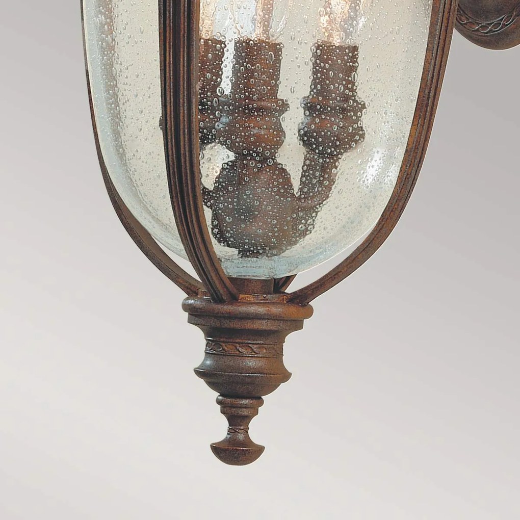 Feiss klasszikus kültéri fali lámpa english bridle antik bronz átlátszó elsfe-eb2-m-brb IP44