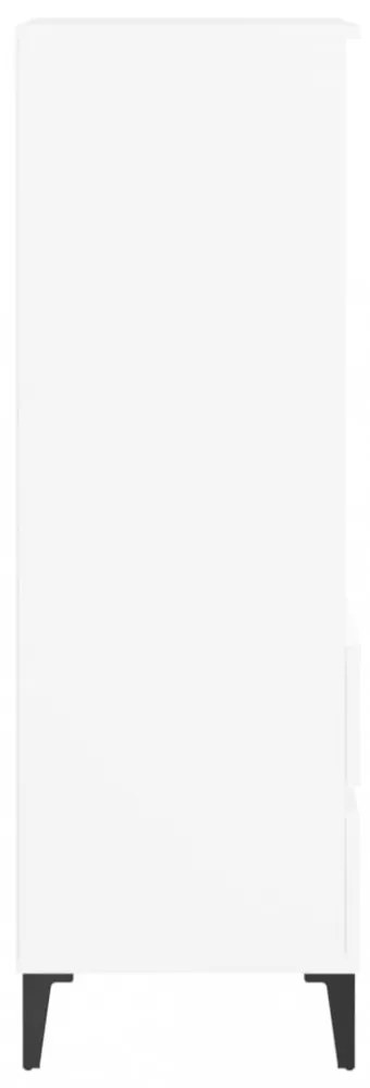 fehér szerelt fa magasszekrény 40 x 36 x 110 cm