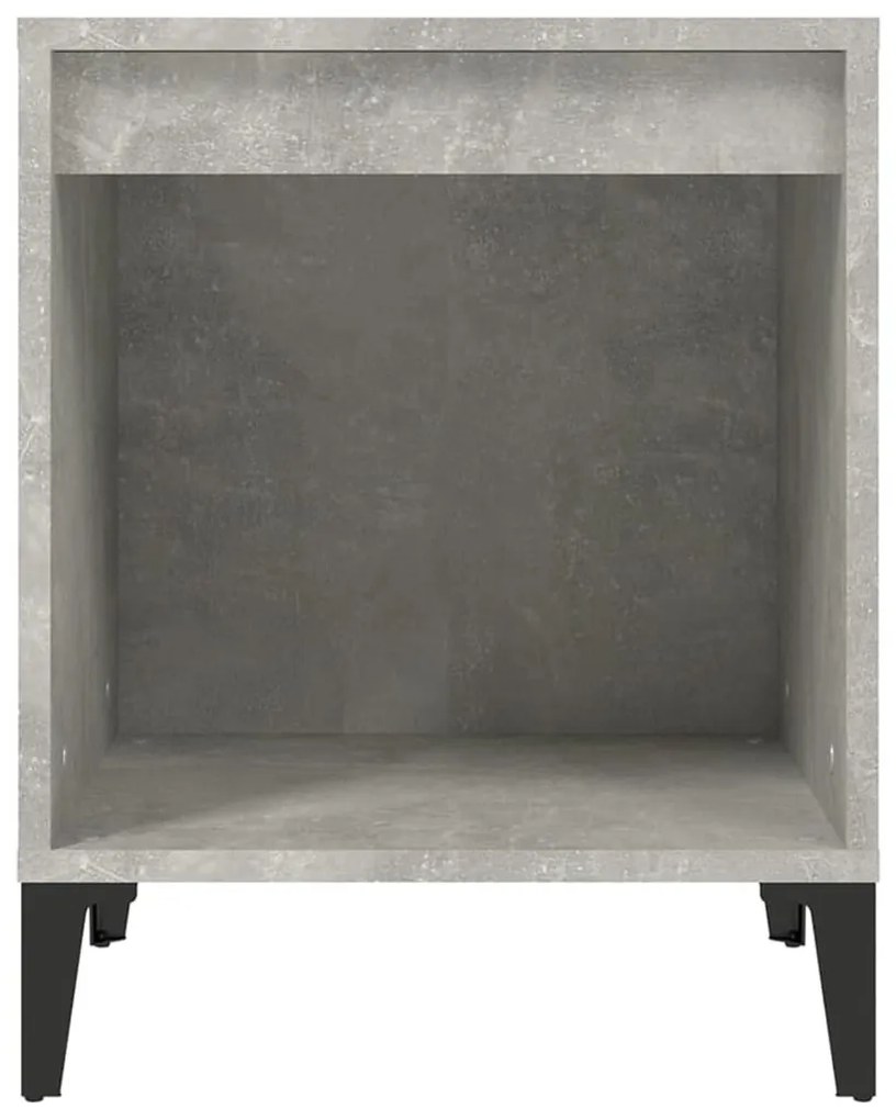 Betonszürke éjjeliszekrény 40x35x50 cm