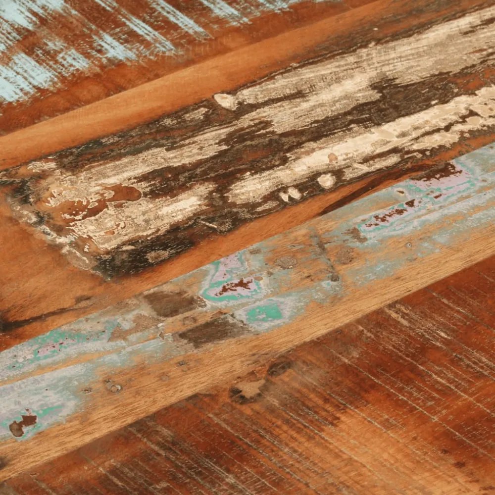 tömör újrahasznosított fa étkezőasztal 110 x 55 x 76 cm
