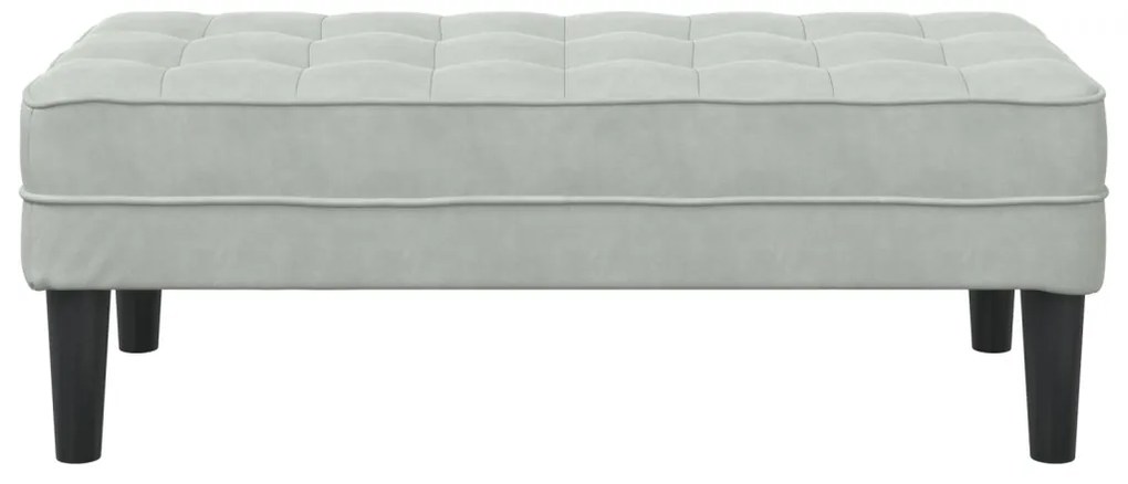 Pad Világosszürke 113 cm Velúr