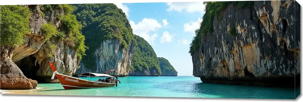 Vászonkép 150x50cm Hálószoba Nappaliba Paradicsom Panoráma Sziget