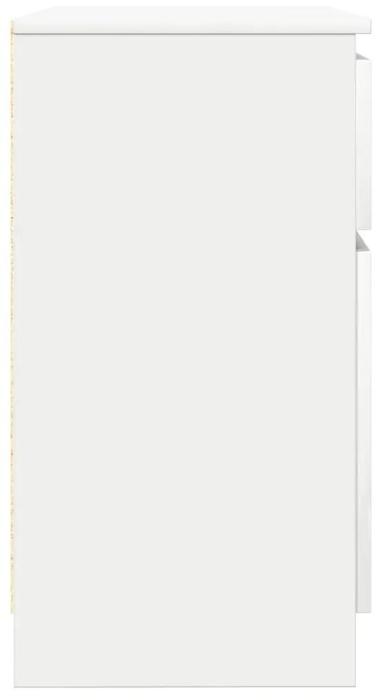 fehér szerelt fa tálalószekrény fiókos 71x35x65 cm