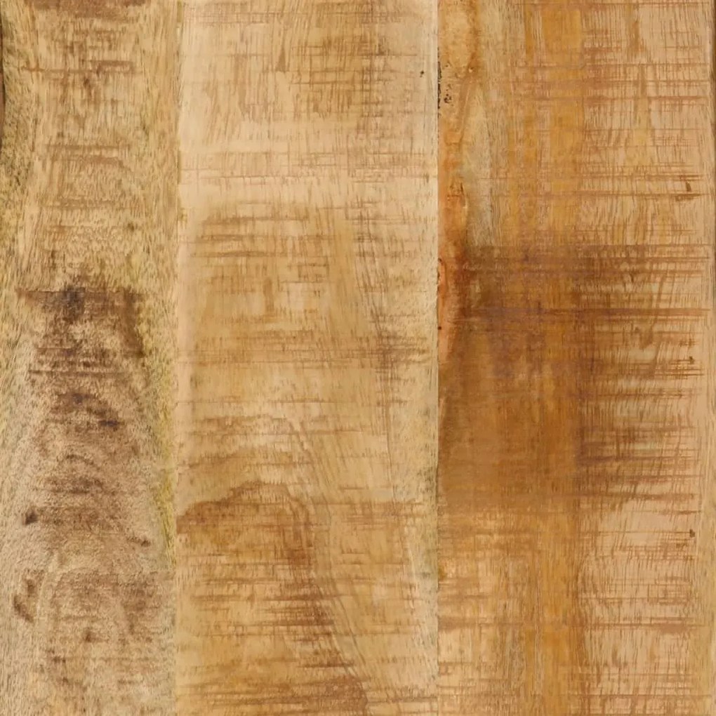 íróasztal 165x110x77 cm tömörfa mangó és vas