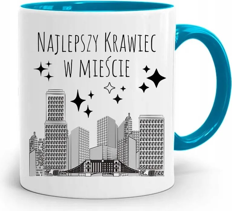 Kék Bögre Szabónak A Legjobb A Városban fényképes nyomtatással