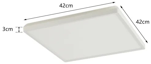 Brilagi - LED Fürdőszobai lámpa ULTRA SLIM LED/24W/230V 42x42 cm fehér IP54