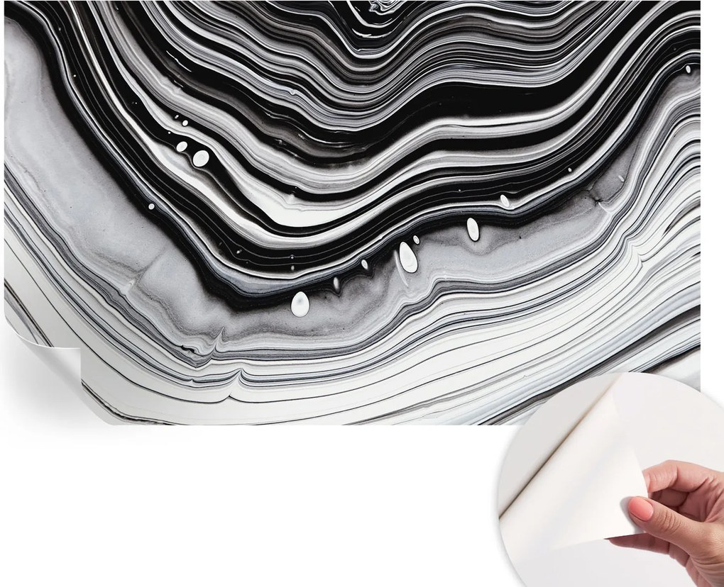 Öntapadós fotótapéta Nappali és Hálószoba Irodába Optikai hullámok 416x254