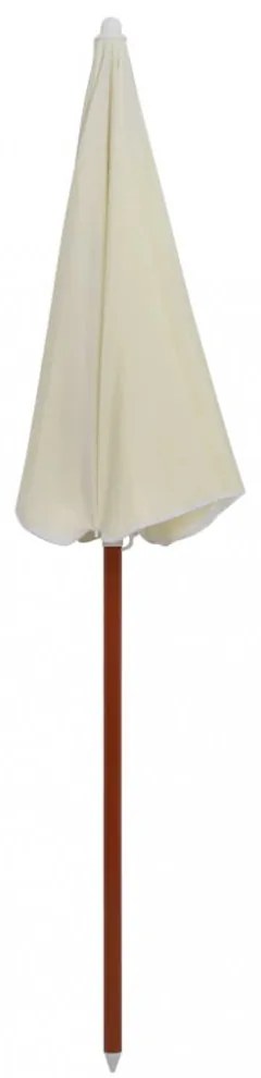 homokszínű napernyő acélrúddal 180 cm