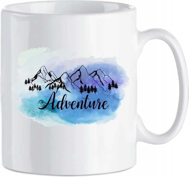 Bögre vagány nyomott mintával Kaland Hegyek 330 ml