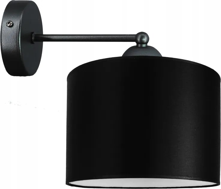 Modern fali lámpa fali lámpabúra 20cm fekete Led