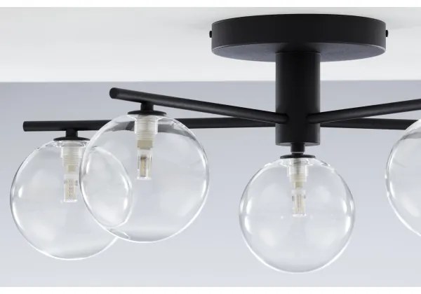 Jupiter 2046 - Felületre szerelhető csillár PRATO 5xG9/10W/230V fekete/átlátszó