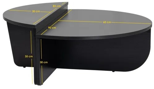 KÉSZLET 2x ORION konferencia asztal fekete