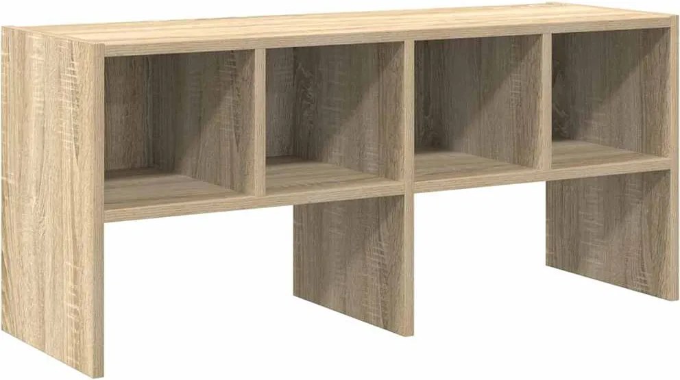 vidaXL cipőtartó állvány egymásra rakható sonoma tölgy 89,5x30x40 cm