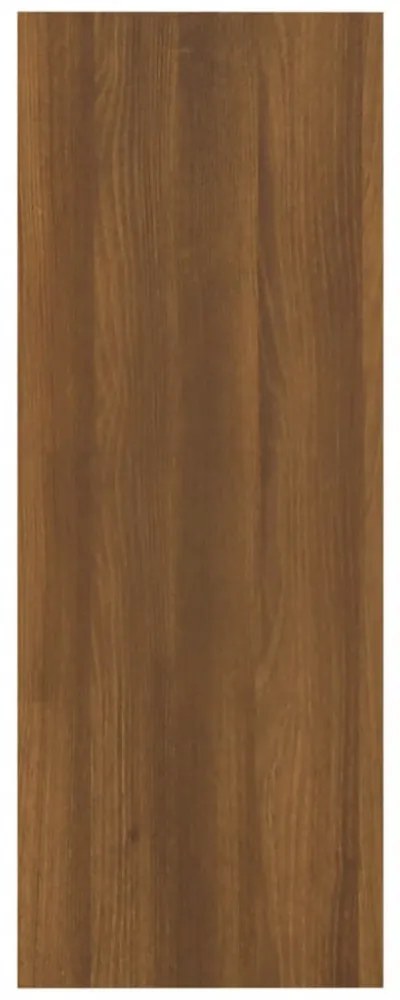 barna tölgyszínű szerelt fa tálalóasztal 105 x 30 x 80 cm