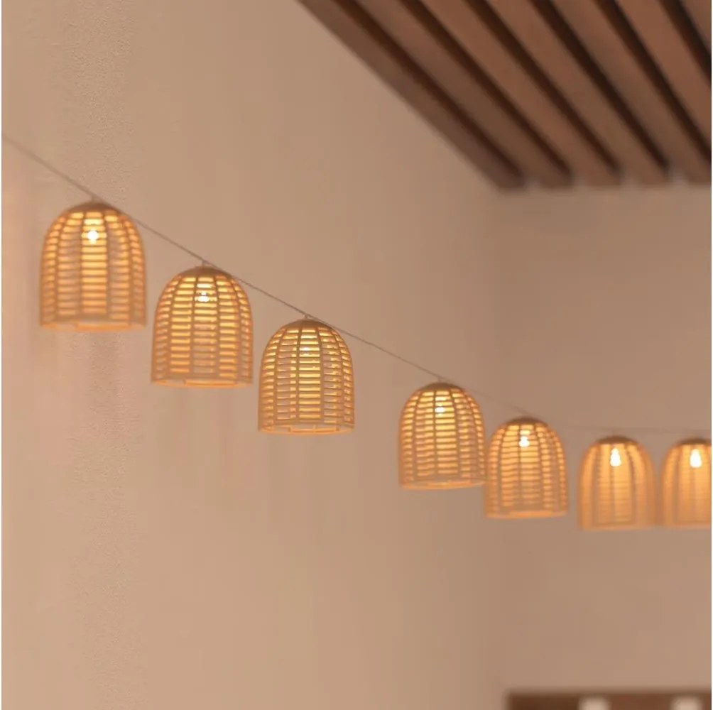 Atmosphera - LED napelemes díszfényfüzér AIA 10xLED 3,35 m IP44 meleg fehér