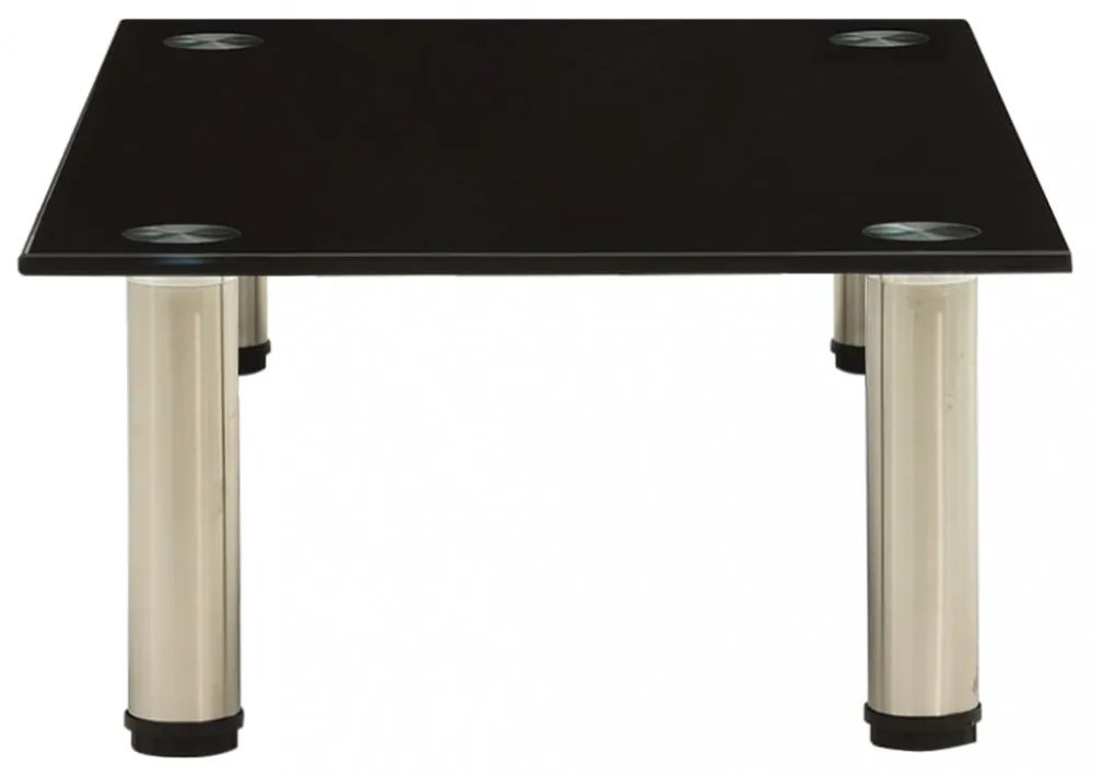 322761 TV Stand Black 60x35x17 cm Tempered Glass