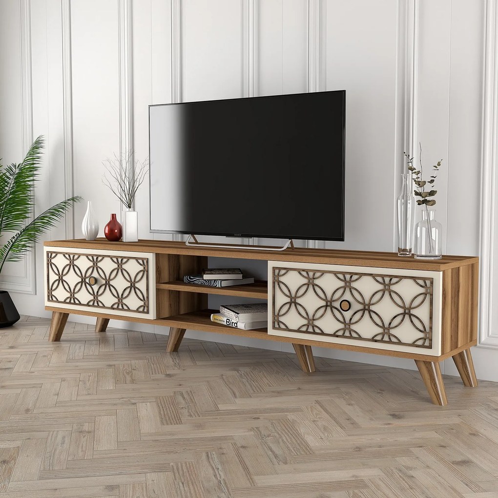 TV asztal/szekrény Clara (dió + krém). 1071855