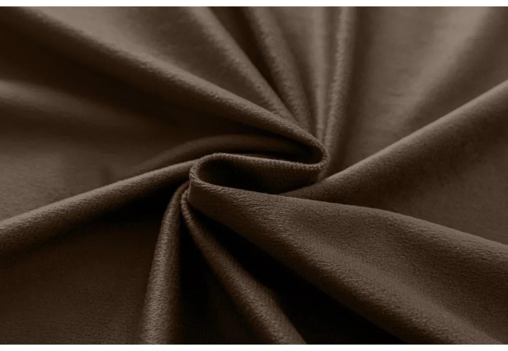 Barna sötétítő függöny VELVET 140x270 cm Felfüggesztés: Hullámos sínszalag