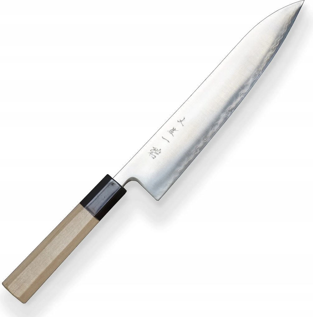 Szakács/Gyuto kés 240 mm Hokiyama Tosa-Ichi fehér nyolcszögletű