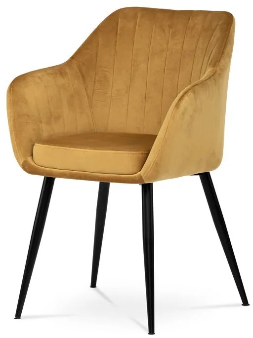 Sárga Bársony Étkezőszék. PIKA YEL4