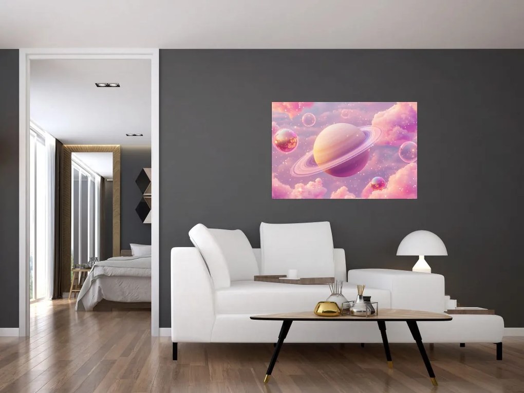 Kép - Rózsaszín bolygó (90x60 cm)