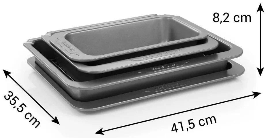 Tepsi szett 4 db-os Compact – Tescoma
