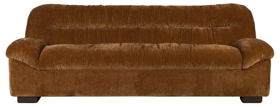 Barna bársony kanapé 214 cm Douglas – Dutchbone