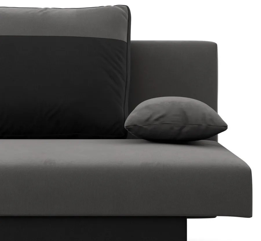 Sony kanapé, szövet anyag, bonell töltet, szürke - fekete